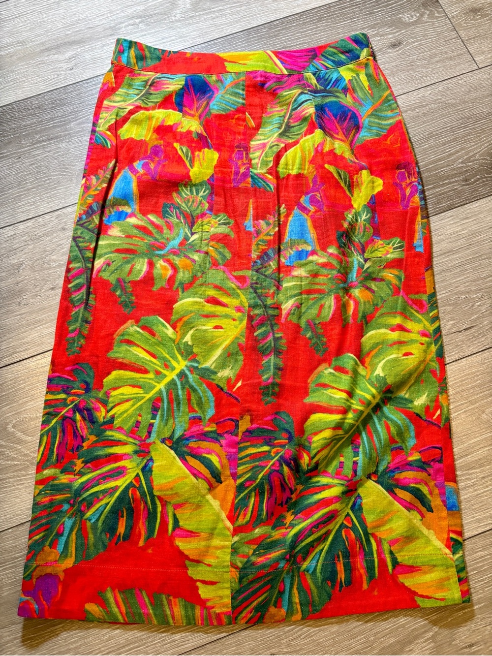 Farm Rio Urban Jungle Button Down Midi Skirt Size XS - Picture 2 of 8